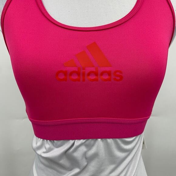 Adidas Sports Bra Womens S Small Valentine Don't Rest Alphaskin Medium Support - Picture 3 of 14